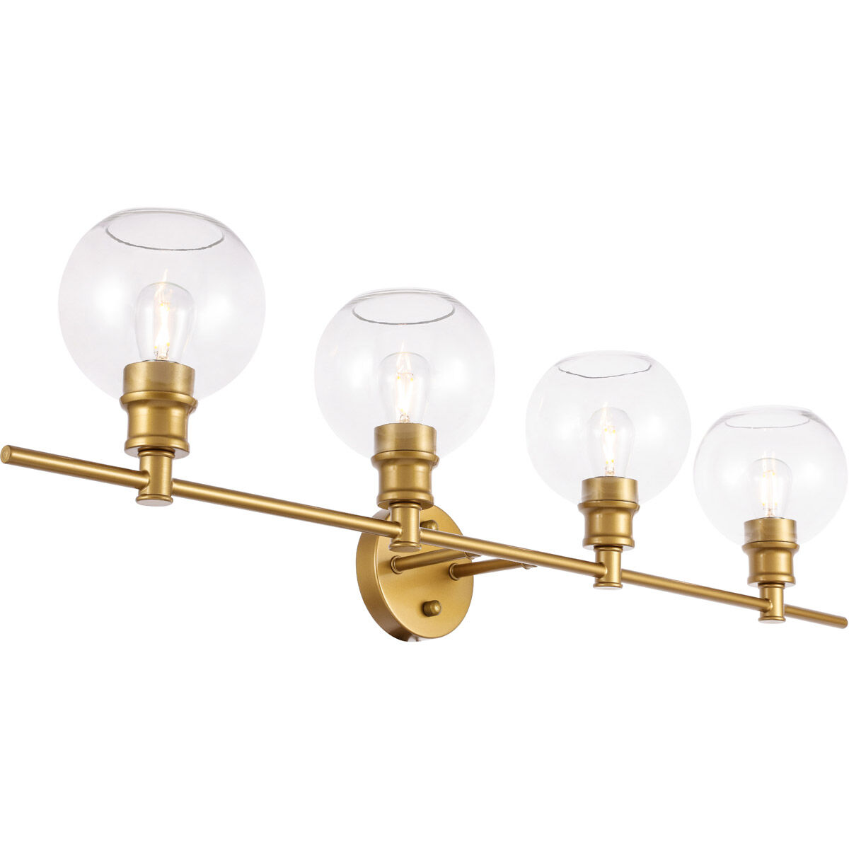 Syracuse 4 Light 38 inch Brass Wall sconce Wall Light