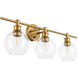 Syracuse 3 Light 28 inch Brass Wall sconce Wall Light