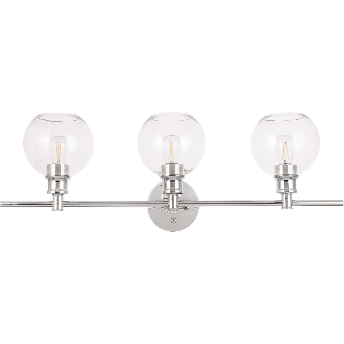 Syracuse 3 Light 28 inch Chrome Wall sconce Wall Light