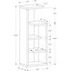 Shaler Dark Taupe Bookcase