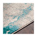 Camillus 93 X 63 inch Teal Rug, Rectangle