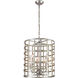 Clintonville 4 Light 18 inch Silver Leaf Chandelier Ceiling Light