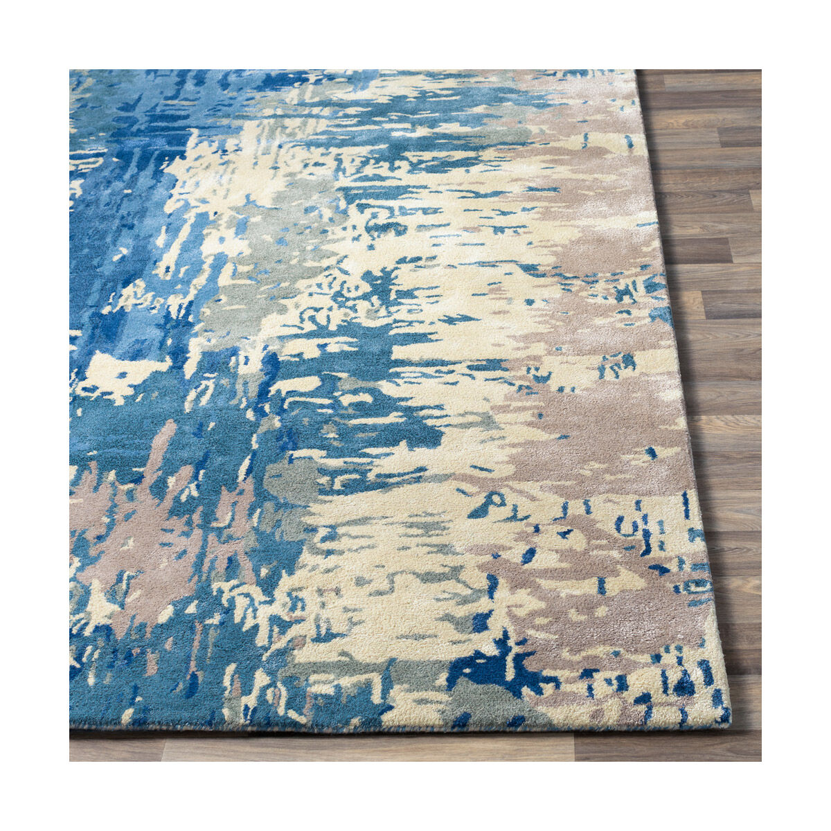 Utica 132 X 96 inch Dark Blue Rug, Rectangle