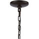 Heidelberg 7 Light 26 inch Oil Rubbed Bronze with Satin Brass Chandelier Ceiling Light