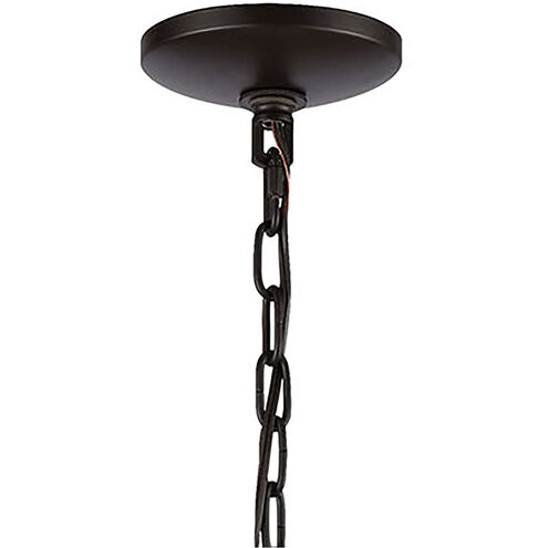 Heidelberg 7 Light 26 inch Oil Rubbed Bronze with Satin Brass Chandelier Ceiling Light