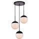 Oyster Bay 3 Light 18 inch Black Pendant Ceiling Light