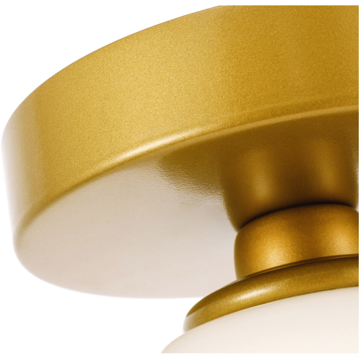 Rochester 1 Light 8 inch Brass Flush Mount Ceiling Light
