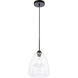 Menallen 1 Light 8 inch Black Pendant Ceiling Light