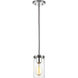 Reading 1 Light 4 inch Chrome Pendant Ceiling Light