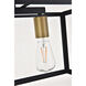 Coatesville 3 Light 9 inch Brass and Black Pendant Ceiling Light