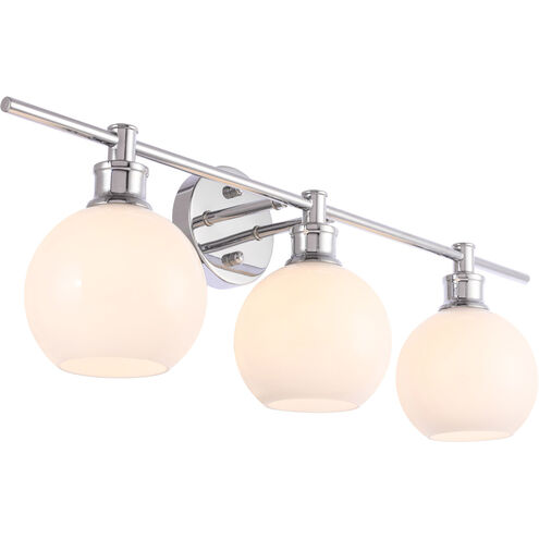 Syracuse 3 Light 28 inch Chrome Wall sconce Wall Light