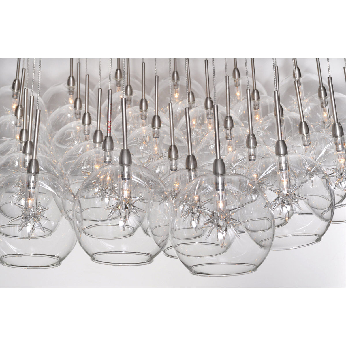 Bushkill 37 Light 33 inch Satin Nickel Multi-Light Pendant Ceiling Light