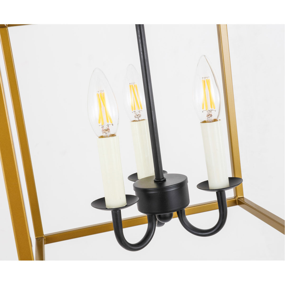 Oyster Bay 3 Light 12 inch Brass and Black Pendant Ceiling Light