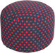 Buffalo 13 inch Navy Pouf