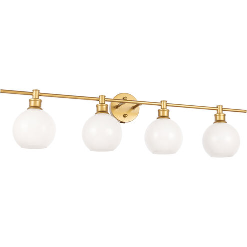 Syracuse 4 Light 38 inch Brass Wall sconce Wall Light