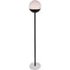 Oyster Bay 62 inch 40 watt Black Floor Lamp Portable Light