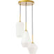 Rochester 3 Light 17 inch Brass Pendant Ceiling Light