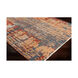 Brunswick 156 X 108 inch Rust/Camel/Dark Brown/Aqua/Navy Rugs, Rectangle