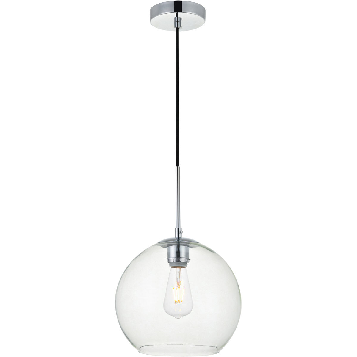 Huntington 1 Light 9.8 inch Chrome Pendant Ceiling Light
