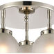 Altoona 3 Light 15 inch Polished Nickel Semi Flush Mount Ceiling Light