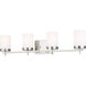 Reading 4 Light 34 inch Brushed Nickel Bath Vanity Wall Light