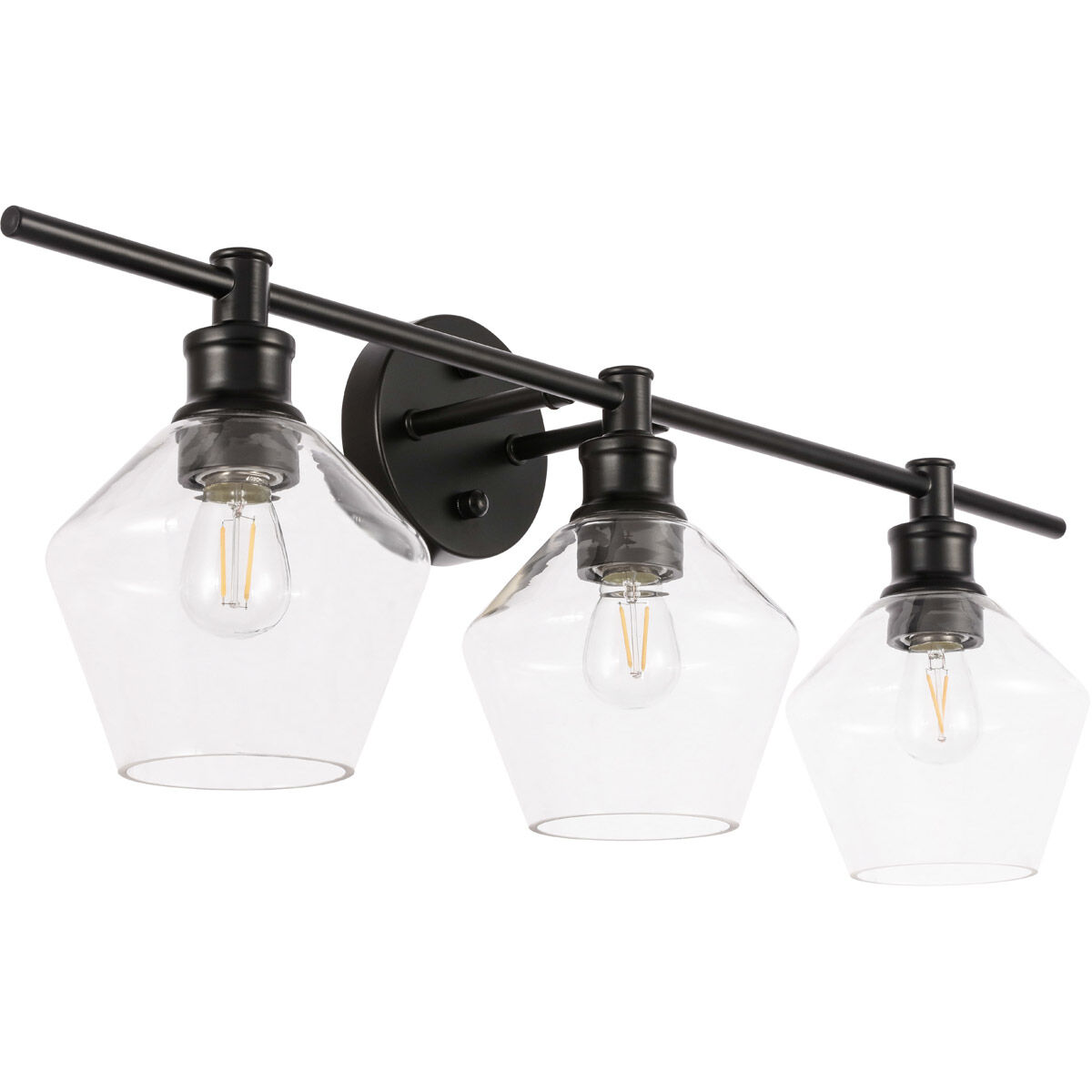 Rochester 3 Light 28 inch Black Wall sconce Wall Light