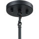 Altoona 5 Light 23 inch Matte Black with Antique Gold Chandelier Ceiling Light