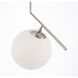 Monroe 1 Light 10 inch Chrome Pendant Ceiling Light