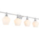 Rochester 4 Light 38 inch Chrome Wall sconce Wall Light