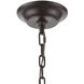 Wright 9 Light 23 inch Oil Rubbed Bronze with Satin Brass Chandelier Ceiling Light