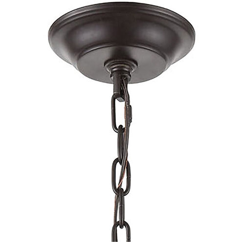 Wright 9 Light 23 inch Oil Rubbed Bronze with Satin Brass Chandelier Ceiling Light