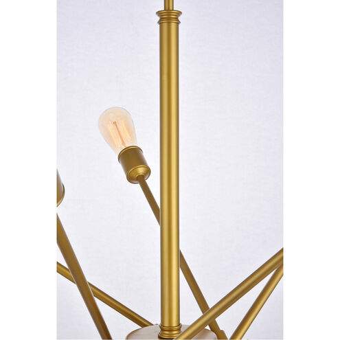 Newtown 10 Light 27 inch Brass Pendant Ceiling Light