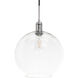 Rensselaer 1 Light 13 inch Chrome Pendant Ceiling Light