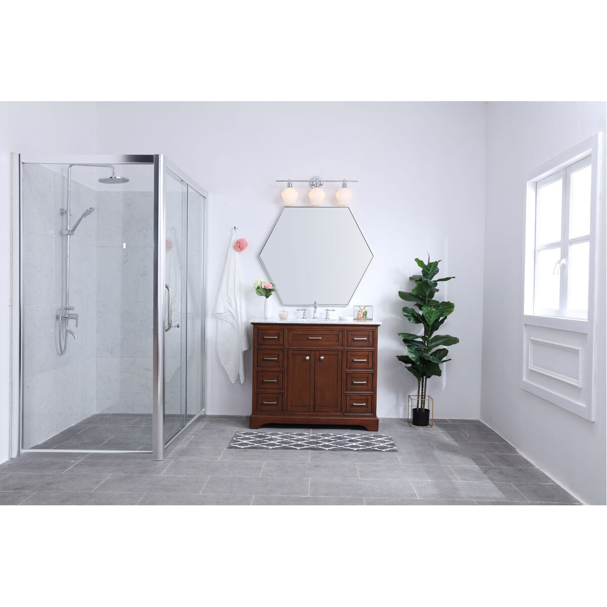 Rochester 3 Light 28 inch Chrome Wall sconce Wall Light