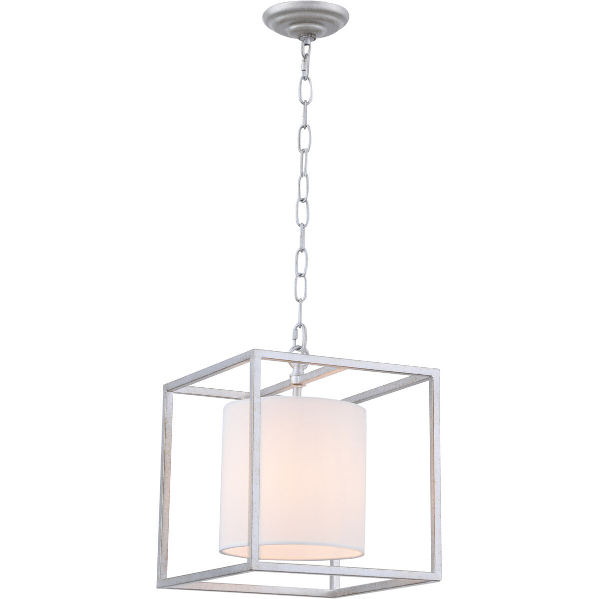 Franklin 1 Light 12 inch Vintage Silver Pendant Ceiling Light