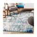 Corry 108.27 X 78.74 inch Dark Blue/Aqua/Light Slate/White/Charcoal Machine Woven Rug, Rectangle