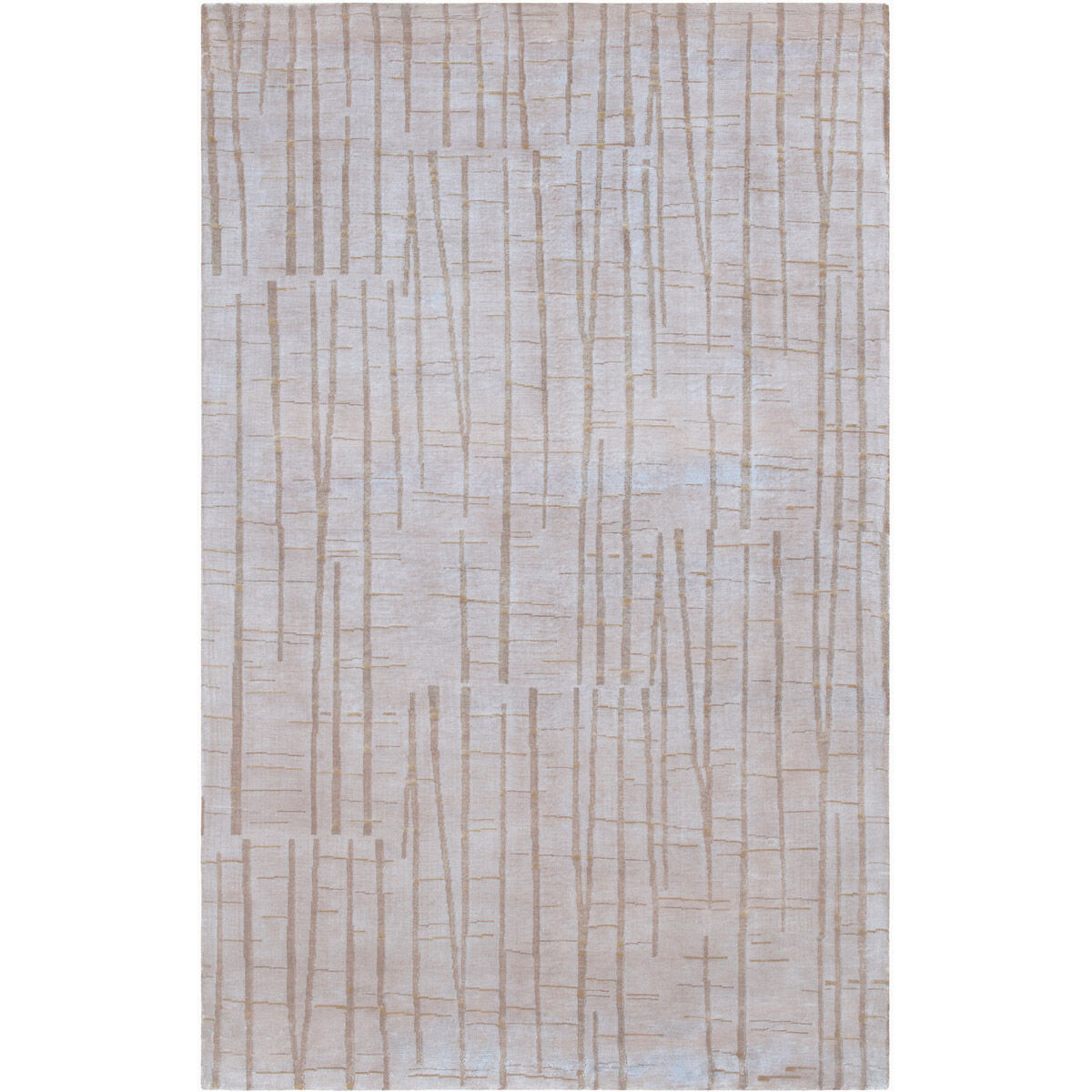 Falls 96 X 60 inch Camel/Burnt Orange Rugs, Semi-Worsted New Zealand Wool and Viscose