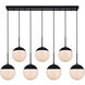 Oyster Bay 7 Light 8 inch Black Pendant Ceiling Light
