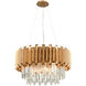 Marion 6 Light 26 inch Matte Gold Chandelier Ceiling Light