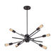 Rockville 6 Light 22 inch Oil Rubbed Bronze Chandelier Ceiling Light