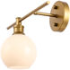 Syracuse 1 Light 14.7 inch Brass Wall sconce Wall Light, Left