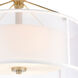 Mifflin 3 Light 18 inch Aged Silver Semi Flush Mount Ceiling Light