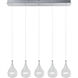 Albion 5 Light 30 inch Polished Chrome Linear Pendant Ceiling Light