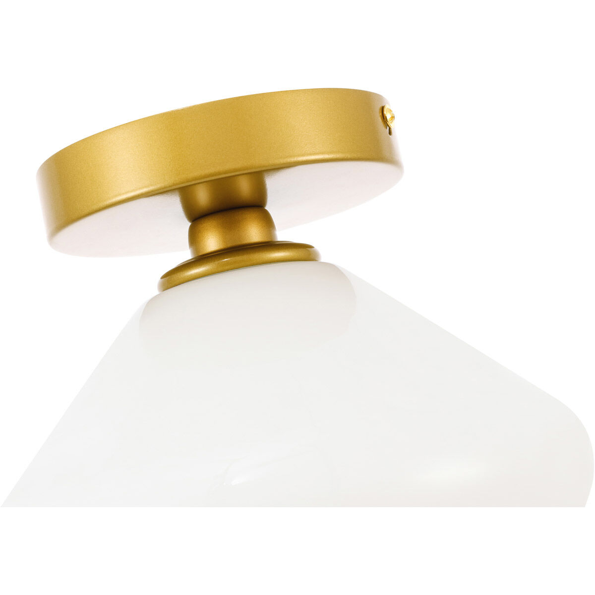 Rochester 1 Light 8 inch Brass Flush Mount Ceiling Light