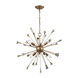 Ralpho 6 Light 25 inch Matte Gold Chandelier Ceiling Light