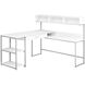 Lewisboro 59 X 59 inch White and Silver Computer Desk