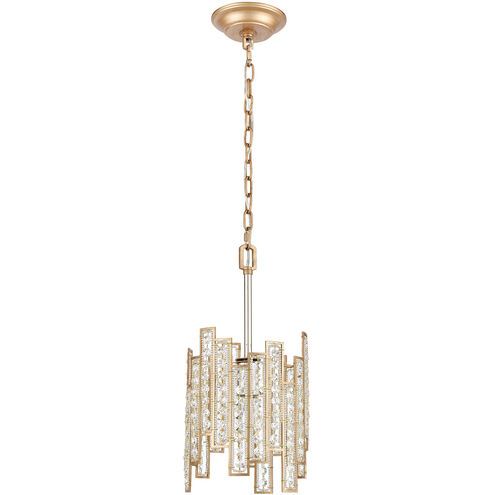 Swissvale 1 Light 8 inch Matte Gold with Polished Chrome Mini Pendant Ceiling Light
