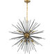 Esopus 8 Light 30 inch Brass and Black Pendant Ceiling Light