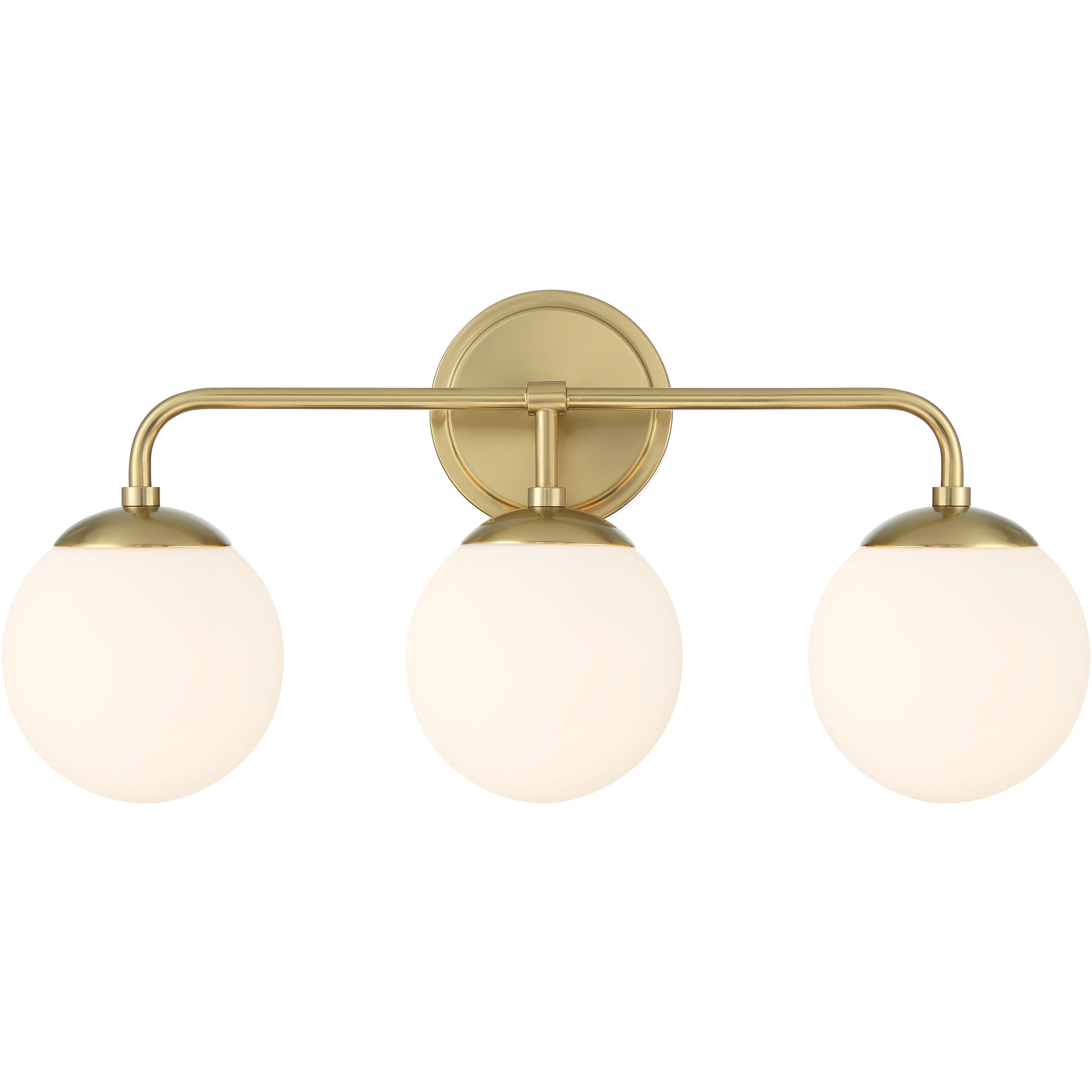 Upper St. Clair 3 Light 23 inch Gold Bathroom Vanity Wall Light