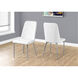 Plymouth White Dining Chair, 2-Piece Set